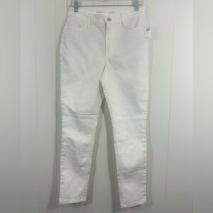 NWT Old Navy Jeans Womens Sz 4 White Super Skinny High Rise Denim Stretch